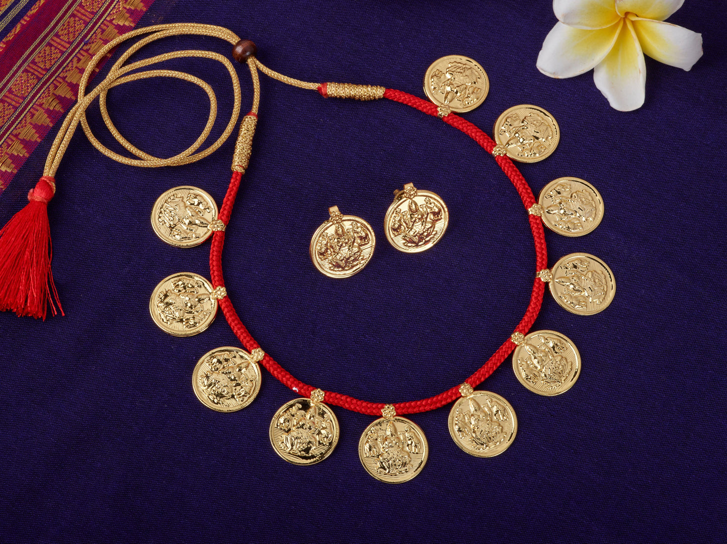 Small Putali Har & Earrings| Maharashtrian Choker | Sonsala | छोटा पुतळी हार + कानातले