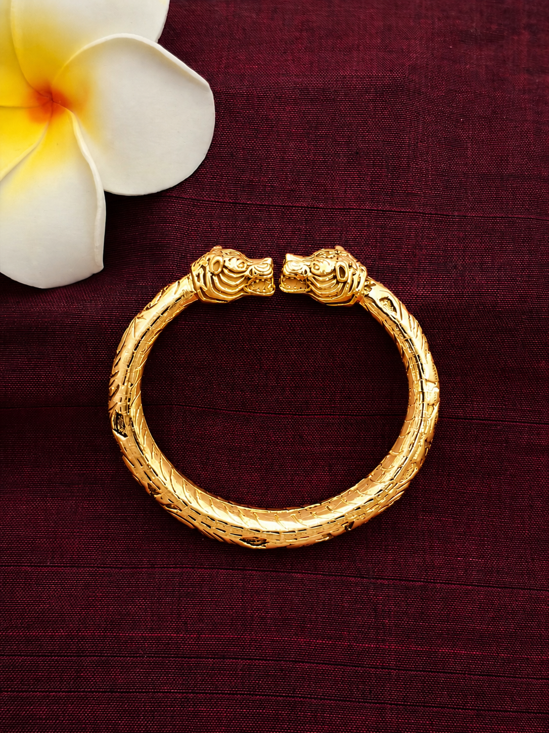 VYAGHRAMUKH KADA GOLD PLATED| KADA | RAYBA | व्याघ्रमुख कडं