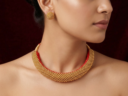 Gadi Thushi & Earrings| Maharashtrian Choker Set | Sonsala | गादी ठुशी + कानातले