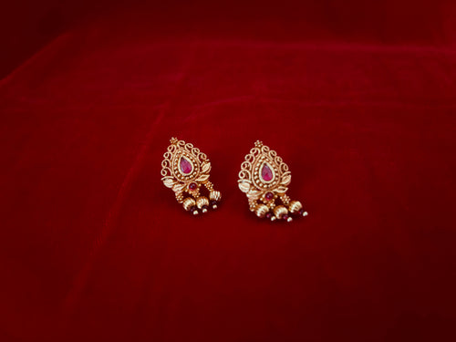Gahu Mal Ghat | Long Necklace Set | Phullwanti | गहू माळ घाट