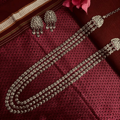 पोहे हार | Silver Pohe Har + Kanatle