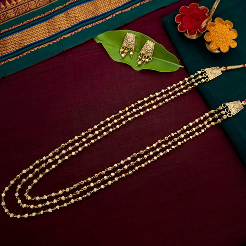 Ashtapailu Kanthi | Long Necklace Set | Sonsala |अष्टपैलू कंठी