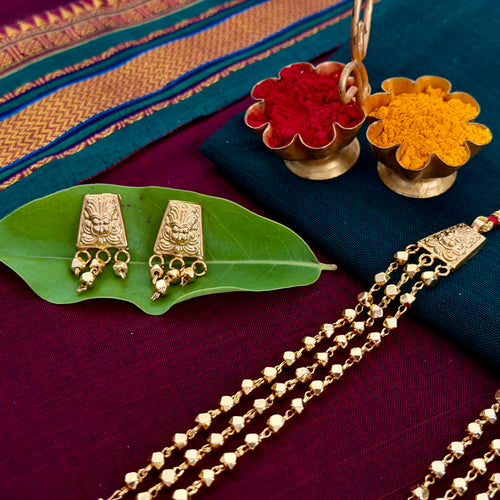 Ashtapailu Kanthi | Long Necklace Set | Sonsala |अष्टपैलू कंठी