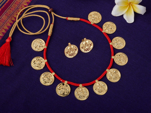 Small Putali Har & Earrings| Maharashtrian Choker | Sonsala | छोटा पुतळी हार  + कानातले