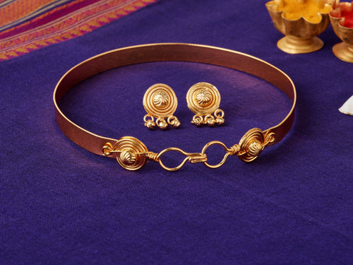 Chitaang & Earrings| Maharashtrian Choker | Sonsala | चितांग + कानातले |