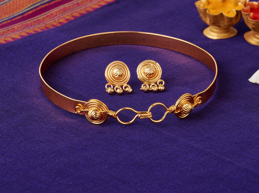 Chitaang & Earrings| Maharashtrian Choker | Sonsala | चितांग + कानातले |
